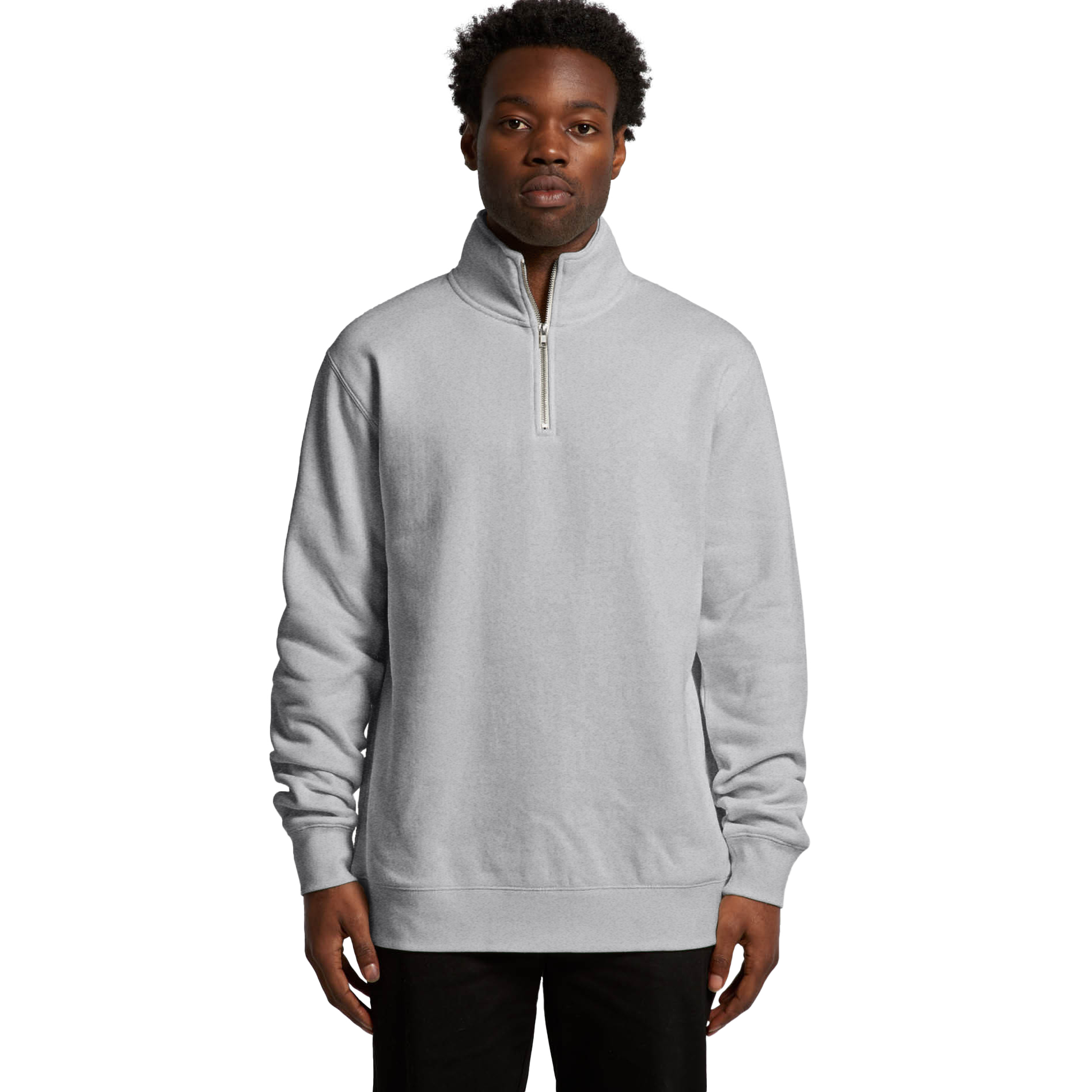 5125-AS Colour Stencil Half Zip Crew